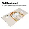 Minimalistisch - Boog - Lijnen - Beige Muismat XXL klein -sfeer4
