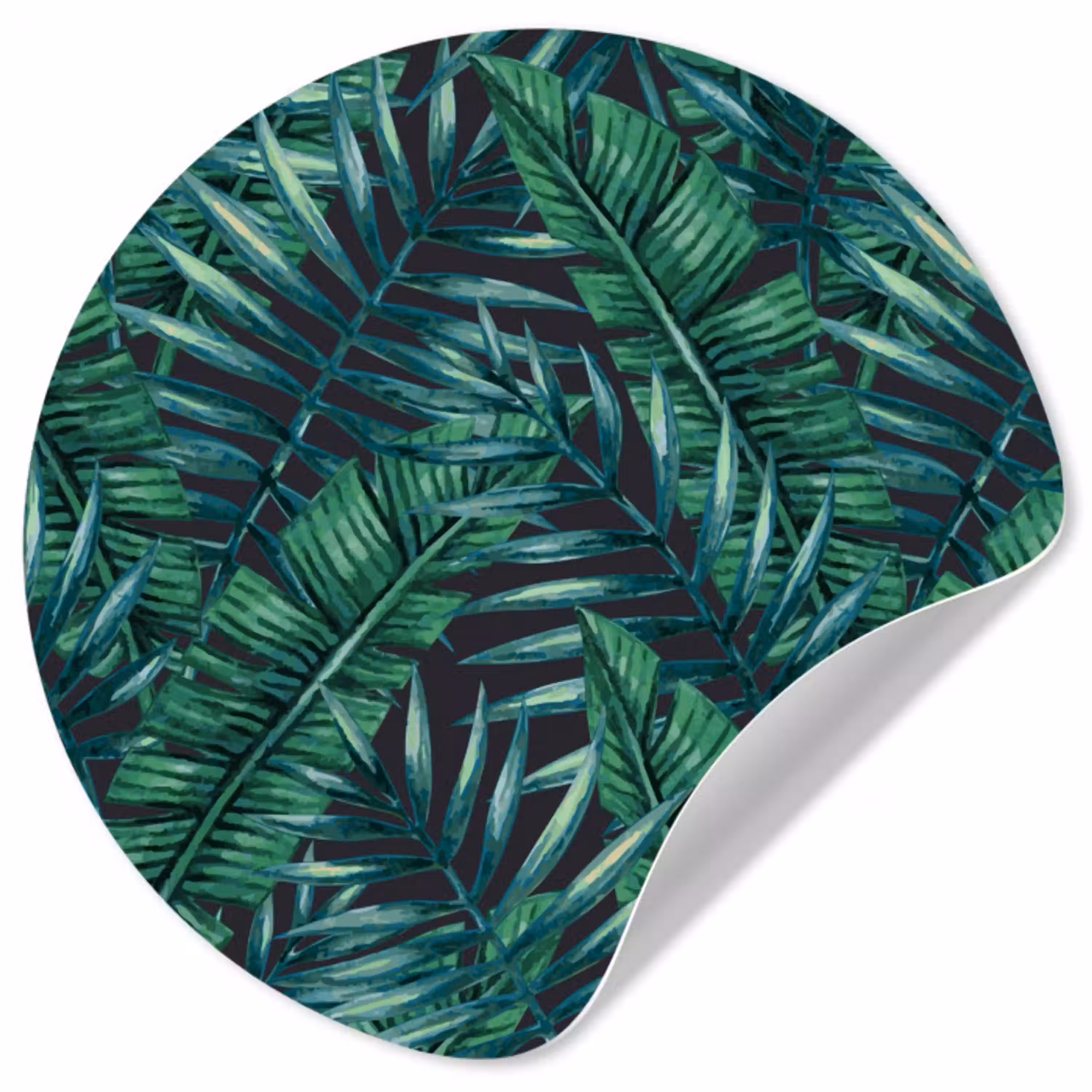 Bladeren - Tropisch - Jungle -  Natuur Wandcirkel behangsticker middel -3d