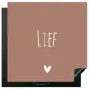 Spreuken - Lief - Quotes Inductie beschermer vinyl 3mm middel -3d