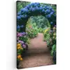 Doorkijk - Bloemen - Hortensia - Pad canvas 2cm klein -z3d