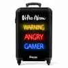 Warning Angry Gamer NBS - Handbagage koffer - Kinderen Unisex middel -productfoto_recht