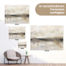 Landschap - Horizon - Natuur - Abstract - Neutraal tuinposter los doek klein -Xsfeer9_DE