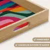 Vormen - Bochten - Kleurrijk - Abstract Dienblad Rechthoek middel -USP_HandgreepNL