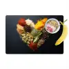 Specerijen - Mix - Hartvorm - Zwart Placemat vinyl groot -zzzproduct_Kitchenyeah-website
