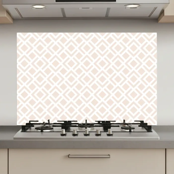 Patronen - Abstract - Beige - Geometrie keuken achterwand spatscherm klein 900 -3d_website