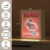 Voetbal - Jongen - Rood - Lichtcirkel Light Box met kabel (Kinderlampje) klein -USP_NL