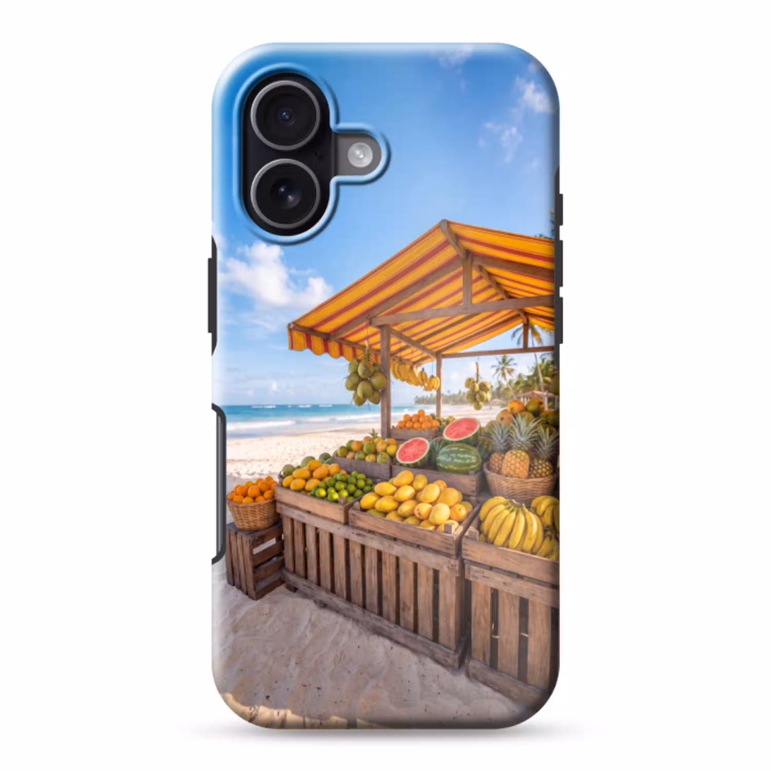 Fruit - Strand - Tropisch Toughcase MagSafe Apple iPhone 17 klein -3d