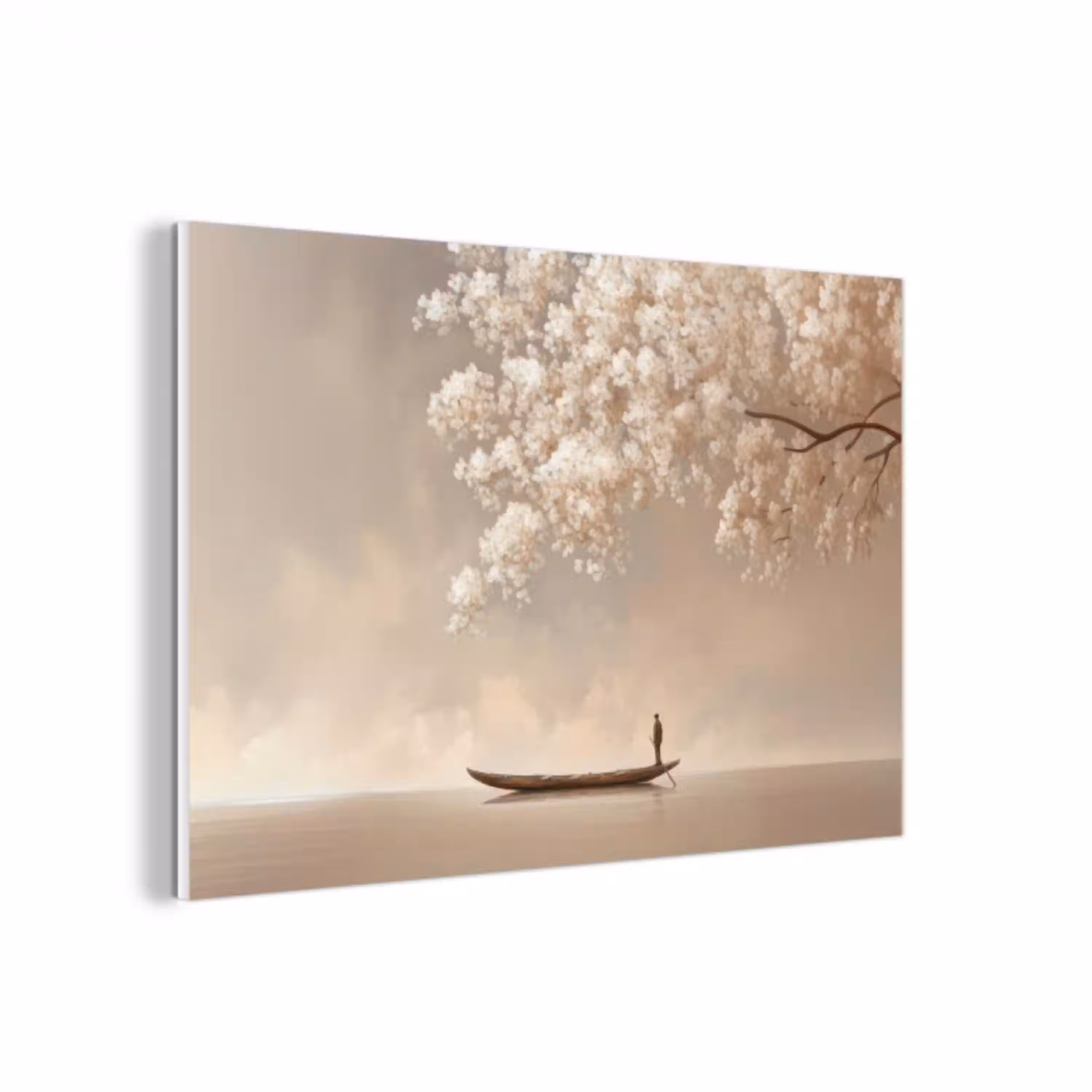 Bloesems - Wit - Boot - Minimalistisch forex 5mm xxl -3d
