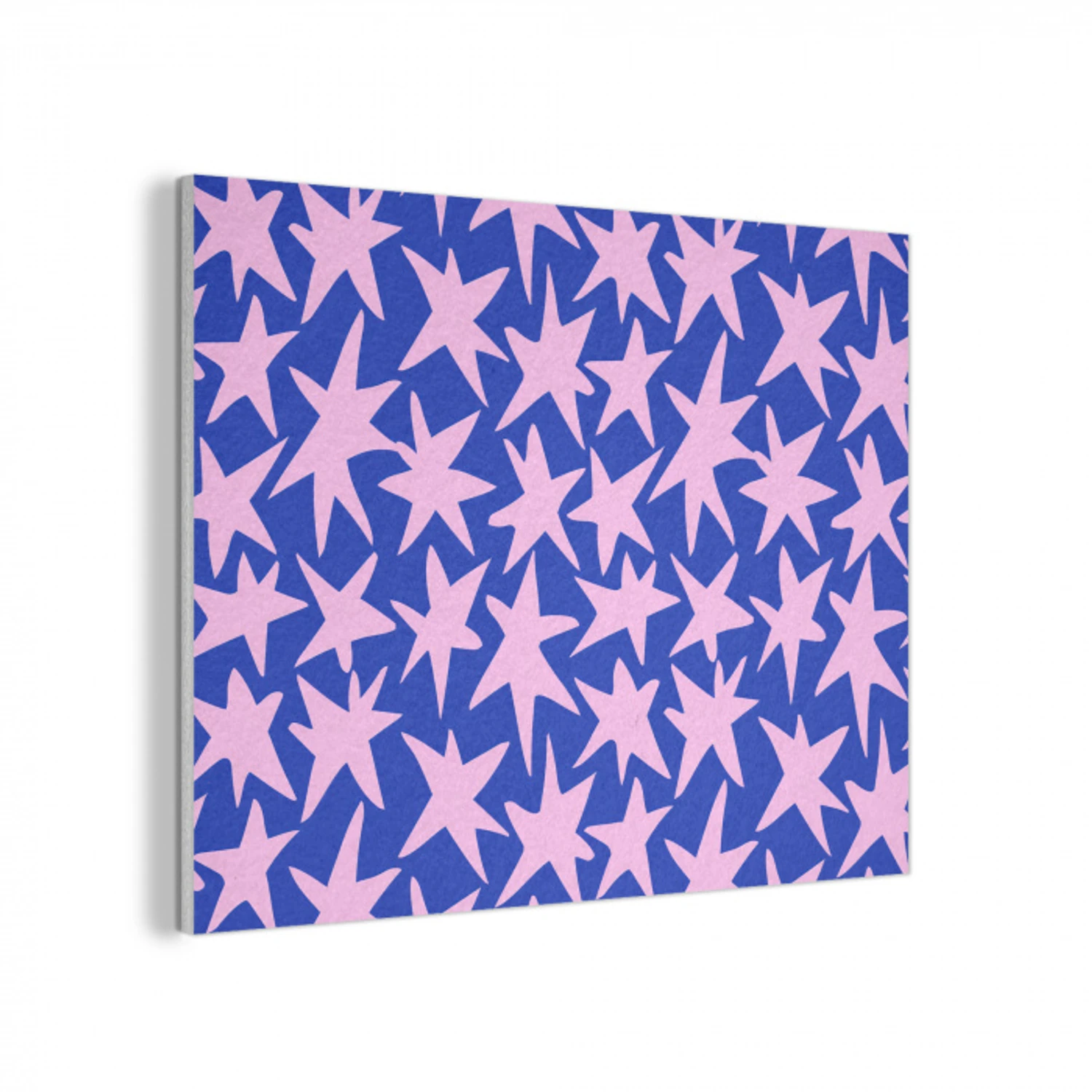 Modern - Sterren - Blauw PET vilt klein 837 -3d