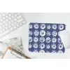 Borden - Floraal - Blauw muismat rubber klein 262 -witbureau