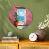 Zee - Roze - Cactus Wandcirkel Organisch Forex 3mm klein -sfeer2
