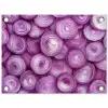 Paars - Uien - Close up tuinposter los doek klein -3d