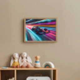 Formule 1 - Auto - Race - Jongens - Kleurrijk Light Box met batterij (Wandlamp kind) middel -sfeer2_kind