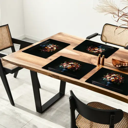 Groot - Bloemen - Vaas - Boeket Placemat vinyl groot -zzsfeer4_Kitchenyeah-website