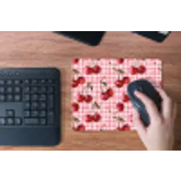 Kersen - Blokken - Rood muismat rubber klein 262 -toetsenbord