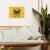 Bloemen - Kleurrijk - Vlinder - Sierlijk tuinposter los doek klein -sfeer7