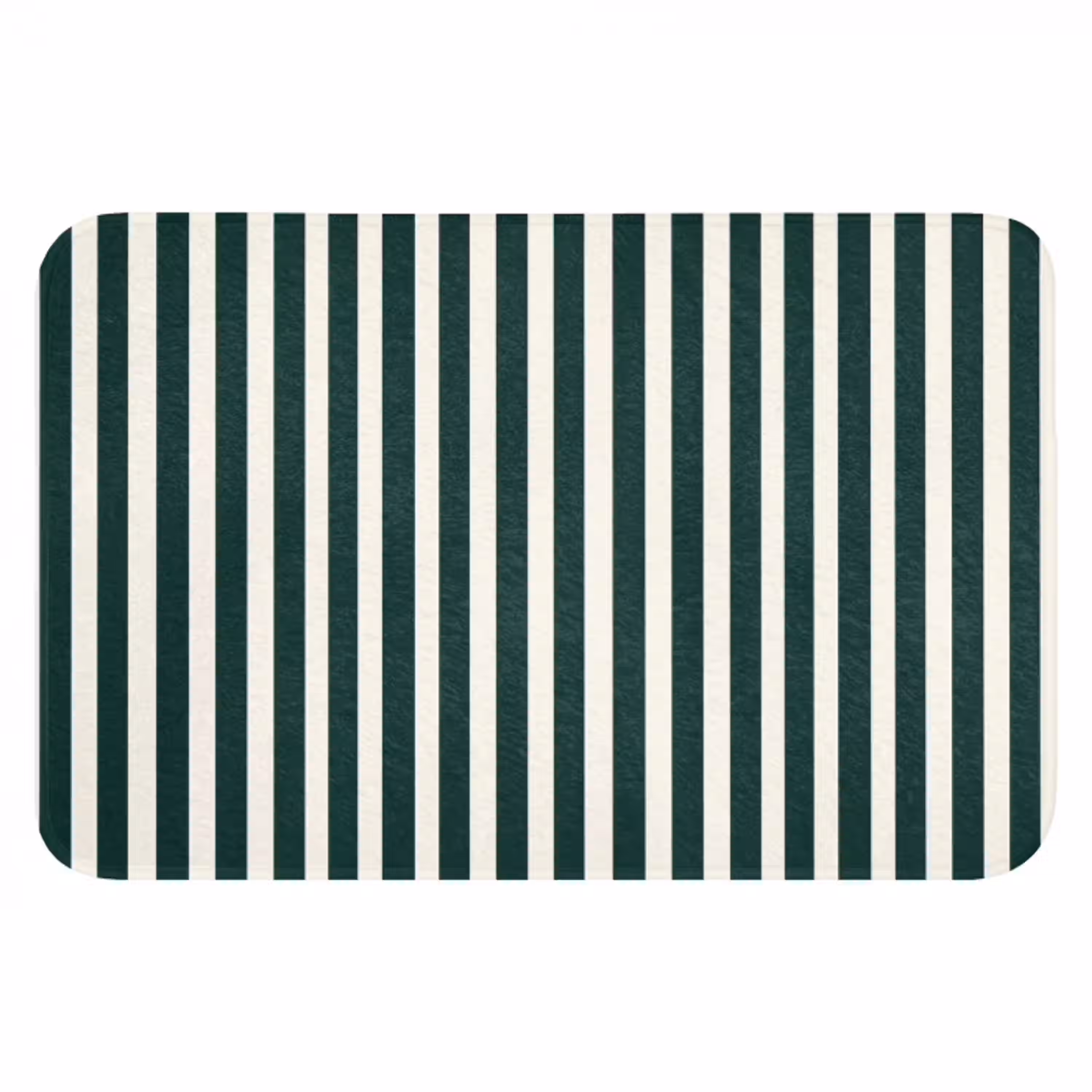 Strepen - Klassiek - Groen Badmat klein 997 -3d