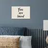 Minimalistisch - Beige - Love poster papier klein -sfeer2