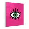 Minimalistisch - Oog - Roze plexiglas 5mm klein -z3d