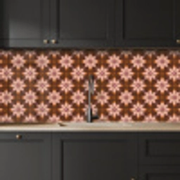 Klassiek - Retro - Bruin keuken achterwand 2 middel 871 -sfeer1
