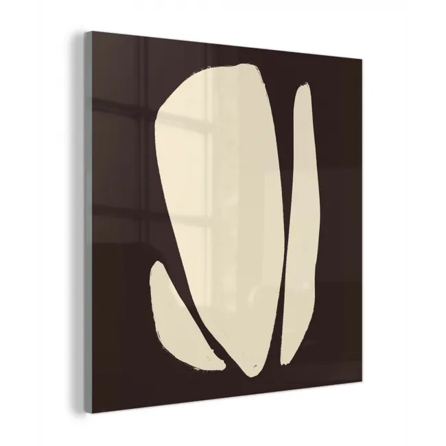 Kunst - Modern - Bruin - Abstract plexiglas 5mm klein -z3d