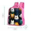 Dieren - Sterren - Planeten - Astronaut Kinderrugzak - Roze middel -productfoto_formaten