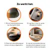 Zon - Abstract - Takken - Oranje Inductie beschermer vinyl 3mm klein -zzzzzzz-td-werking
