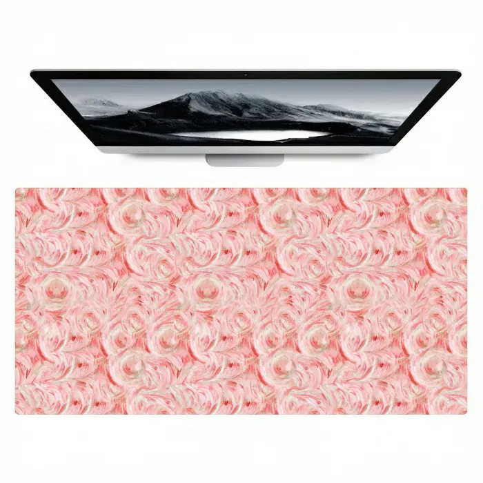 Vloeiend - Olieverf - Roze Muismat XXL klein 681 -zzz3d