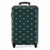 Patronen - Plus patroon op grijsblauw NBS - Handbagage koffer - Kinderen Unisex middel -productfoto_recht