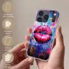Graffiti - Lippen - Felroze - Geschilderd Telefoonhoesje iPhone 17 Pro klein -sfeer3_NL