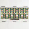 Retro - Bloemen - Scandinavisch keuken achterwand 2 middel 871 -3d