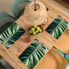 Inductie beschermer - Bananenblad - Tropisch - Jungle - Bladeren Placemat vinyl groot -zzsfeer5_Kitchenyeah-website