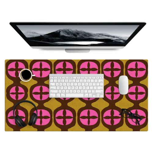 Modern - Patroon - Roze Muismat XXL klein 681 -3d