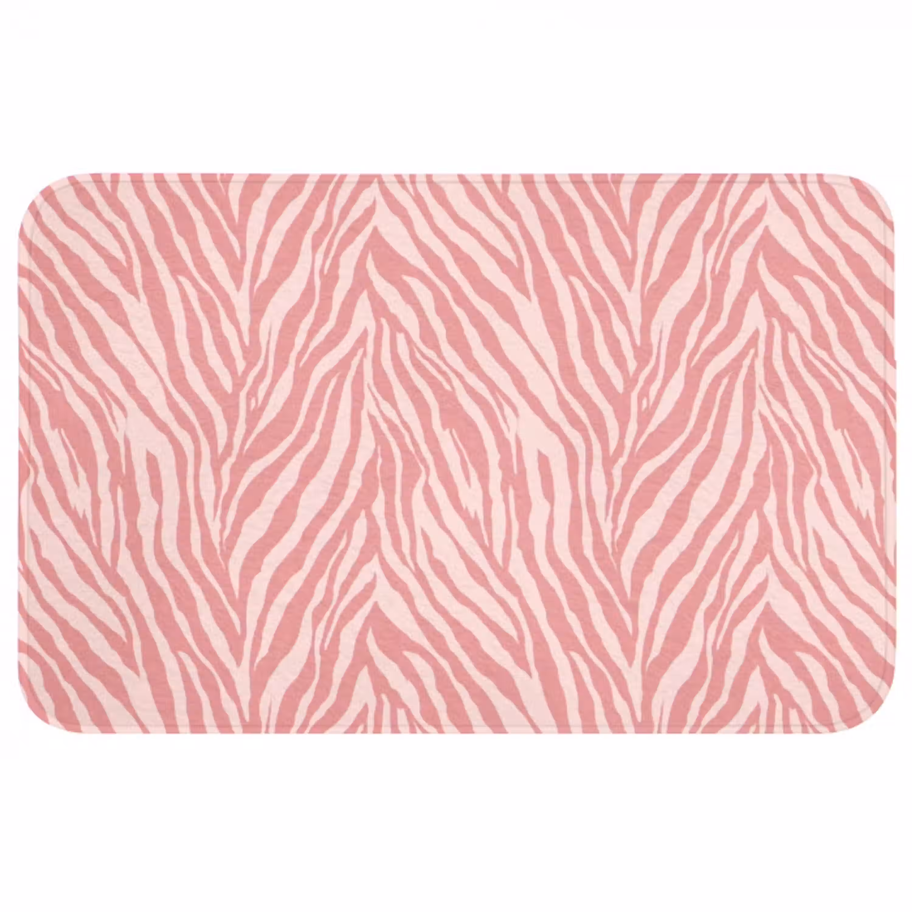 Zebra - Print - Roze WCmat middel 1009 -3d