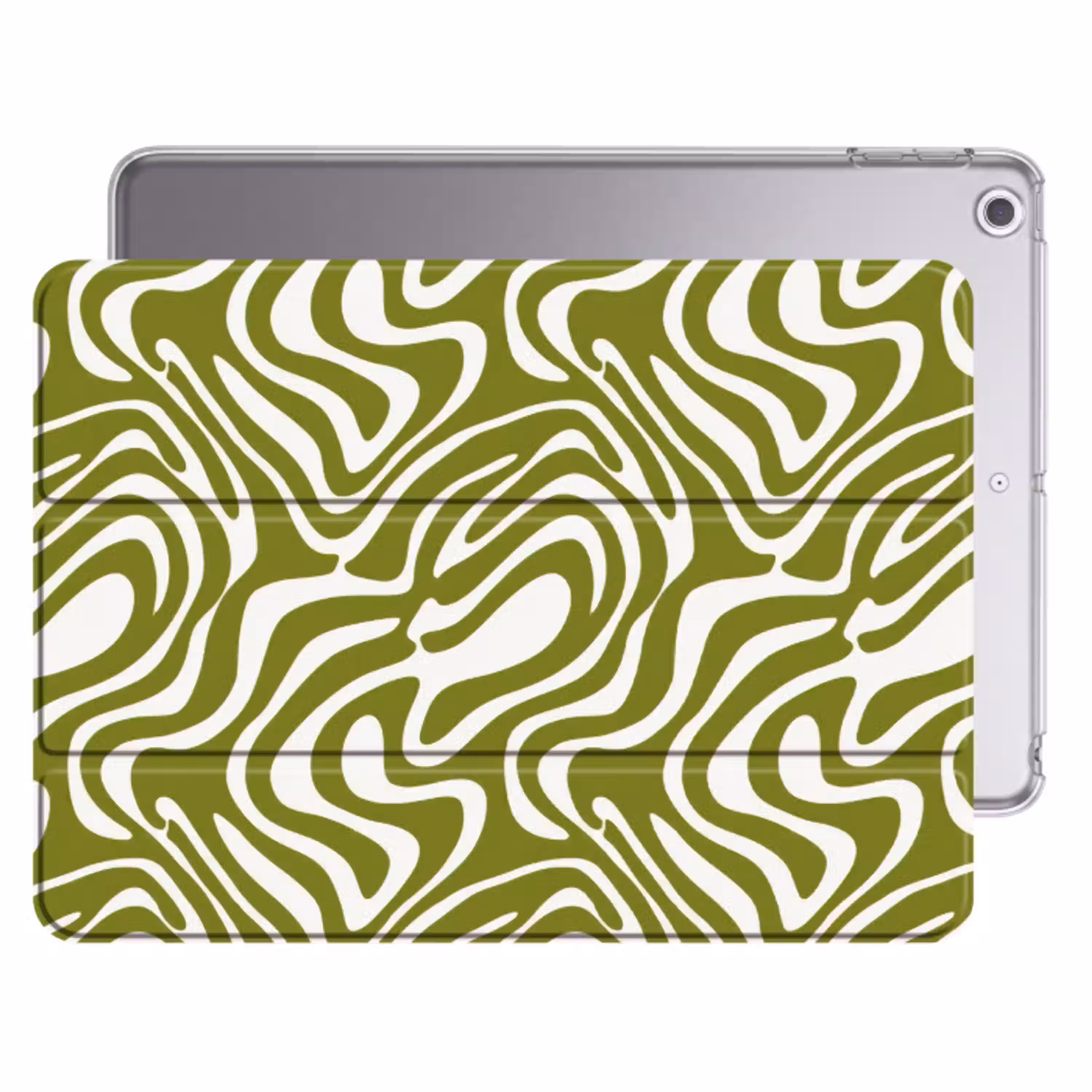Lijnpatroon - Groen - Organisch Apple iPad 2017 middel 1172 -threedimensional_3d_global
