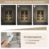Koningin - Schaakstuk - Geblokt - Goud Light Box met kabel (Tafellamp) klein -USP_dimbaarNL