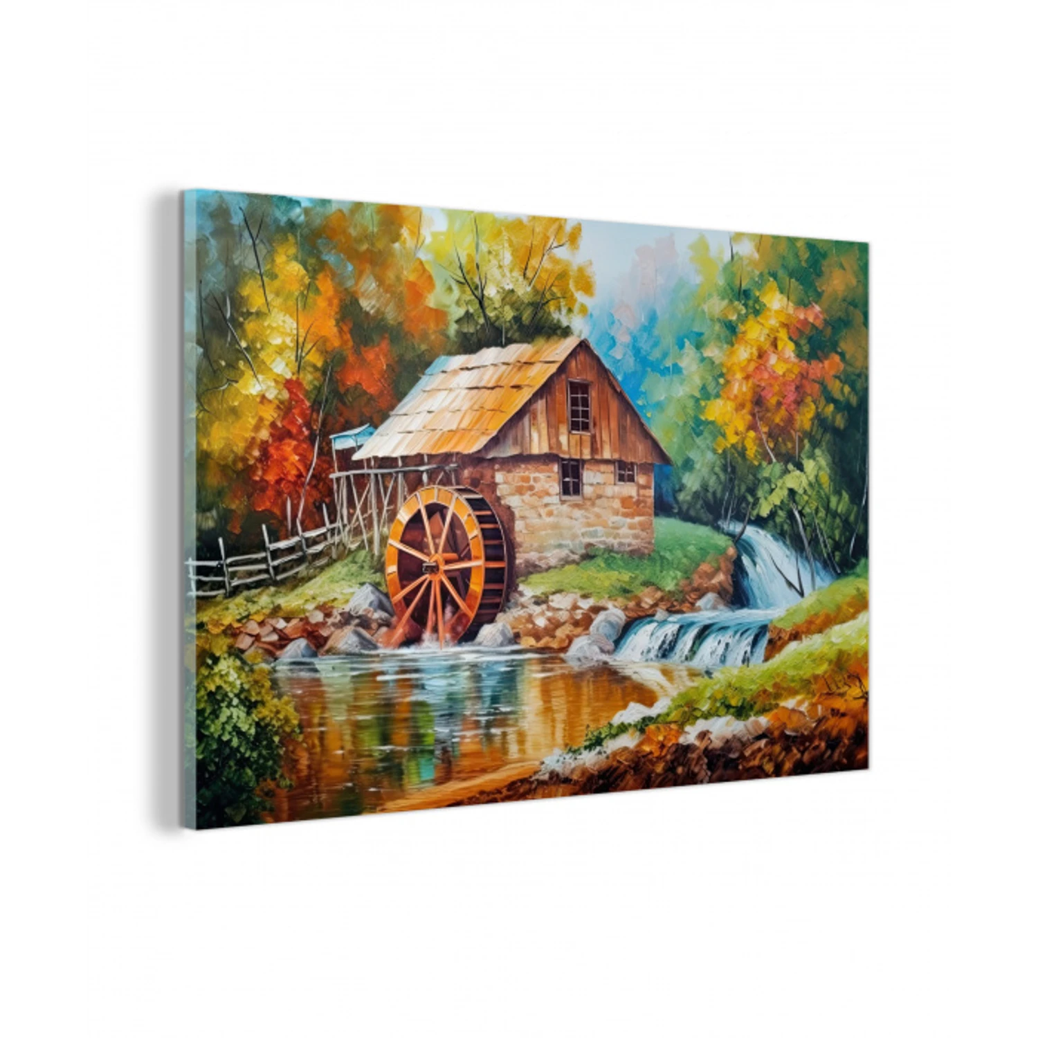 Landschap - Schilderij - Huis - Kunst - Herfst plexiglas 5mm klein -z3d