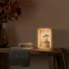 Boom - Landschap - Oranje Light Box met kabel (Tafellamp) klein -sfeer4