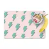 Patroon - Bliksem - Roze - Groen Placemat vinyl groot 368 -zzzproduct_Kitchenyeah-website