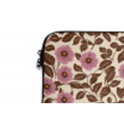 Bloemen - Bladeren - Kleurrijk laptophoes neopreen klein 279 -detail