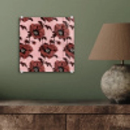Bloemen - Retro - Rood plexiglas 5mm klein 11 -sfeer3