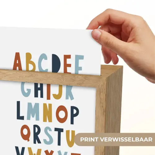 Alfabet - Educatief - Letters leren voor kinderen - Kleuren Light Box met kabel (Wandlamp kind) klein -USP_websiteprintNL
