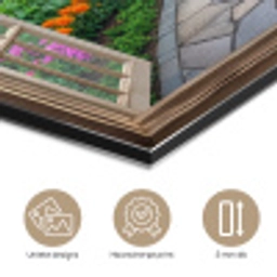 Doorkijk - Bloemen - Tuinpad - Natuur - Raam aluminium wit klein -closeup_NL