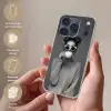 Vrouw - Koffie - Zwart - Wit Telefoonhoesje iPhone 17 Pro klein -sfeer3_NL