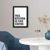 Quotes  - Koffie - Bonen - Modern fotolijst zwart zonder passe partout klein -sfeer4