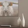 Longhorn - Grasveld - Dier PET vilt klein -sfeer6_closeup