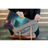 Schip - Hout - Koraalriffen - Zonlicht laptophoes neopreen klein -tas