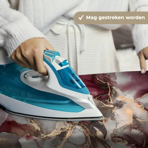 Goud - Marmer - Paars Wandkleed katoen klein -sfeer9