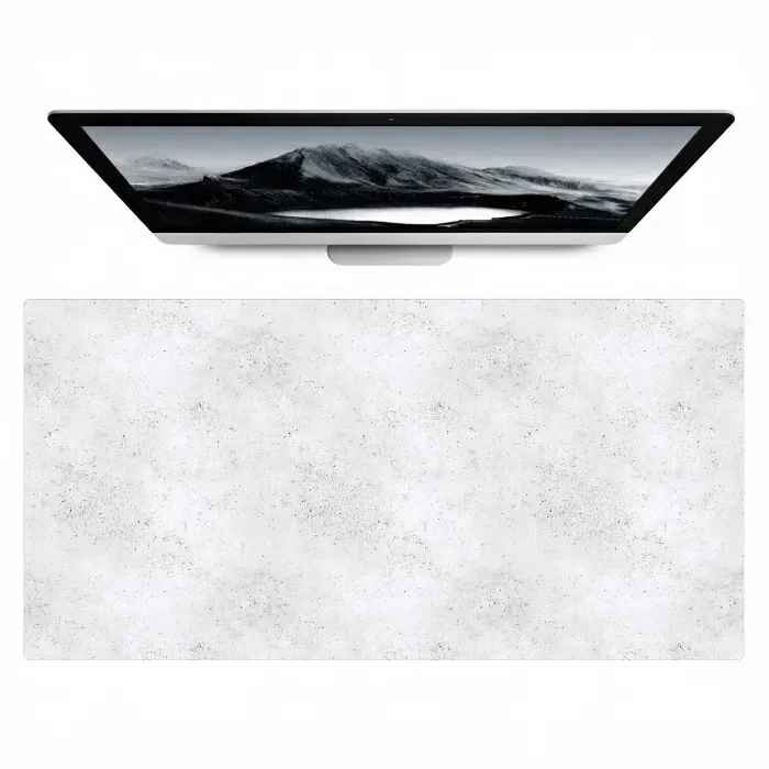 Lichtgrijs - Betonstructuur - Subtiel Muismat XXL klein 681 -zzz3d