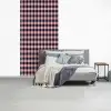 Plaid - Patroon - Roze - Zwart fotobehang vinyl groot 64 -slaapkamer